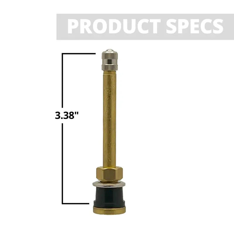 TR571 Brass Truck Bolt-on Valve Stem - 4 Pack - 4 Pack