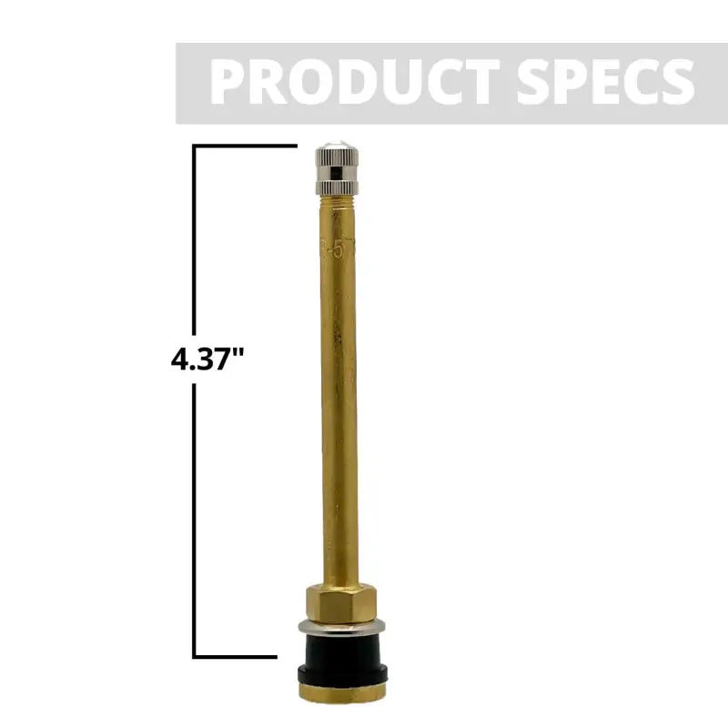 TR573 Brass Truck Bolt-on Valve Stem - 4 Pack - 4 Pack